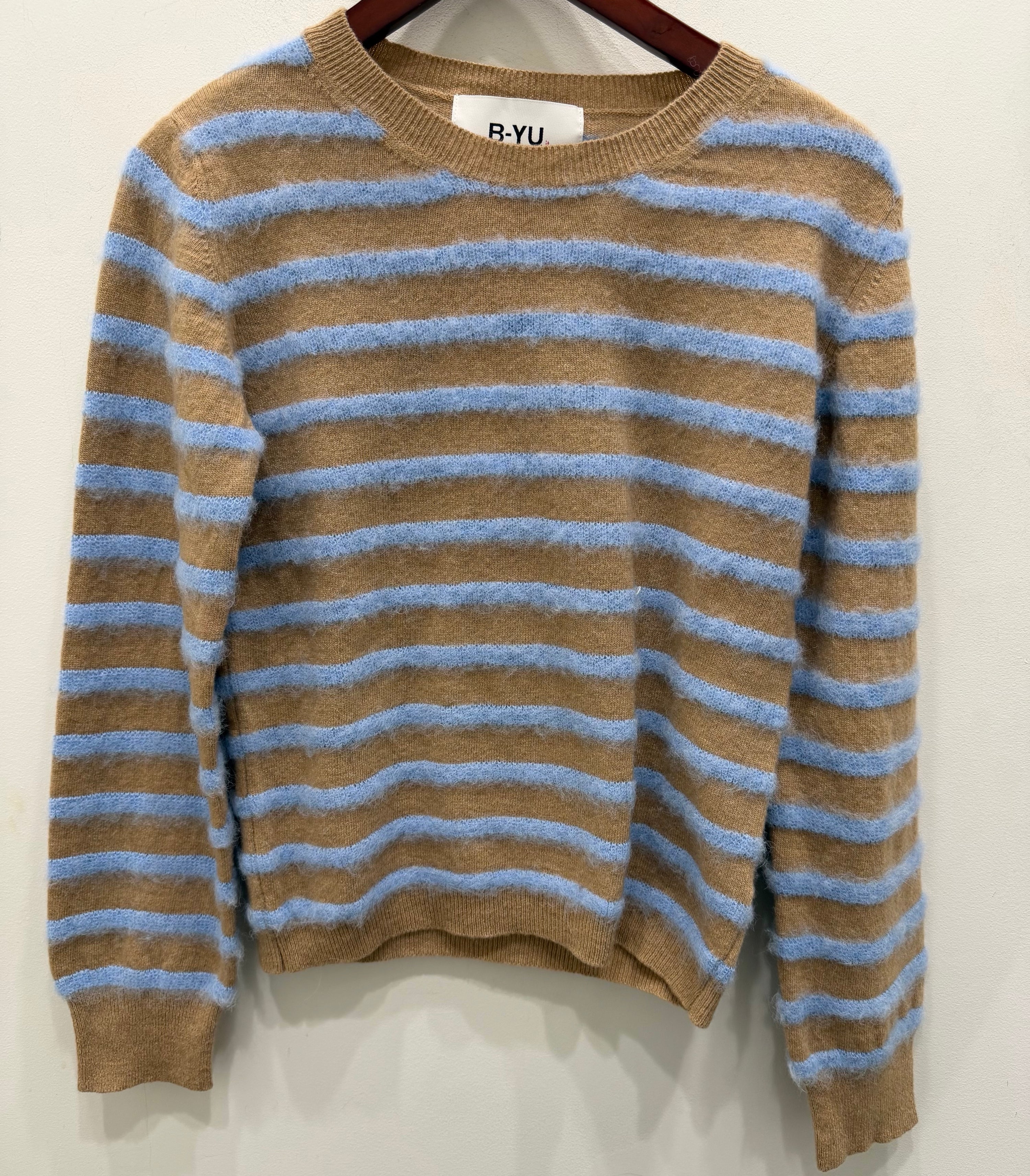 Carmelo Stripe Crew Sweater