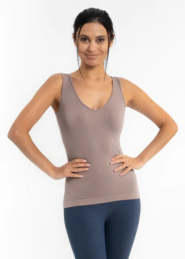 Built In Bra V-Neck/Scoop Neck