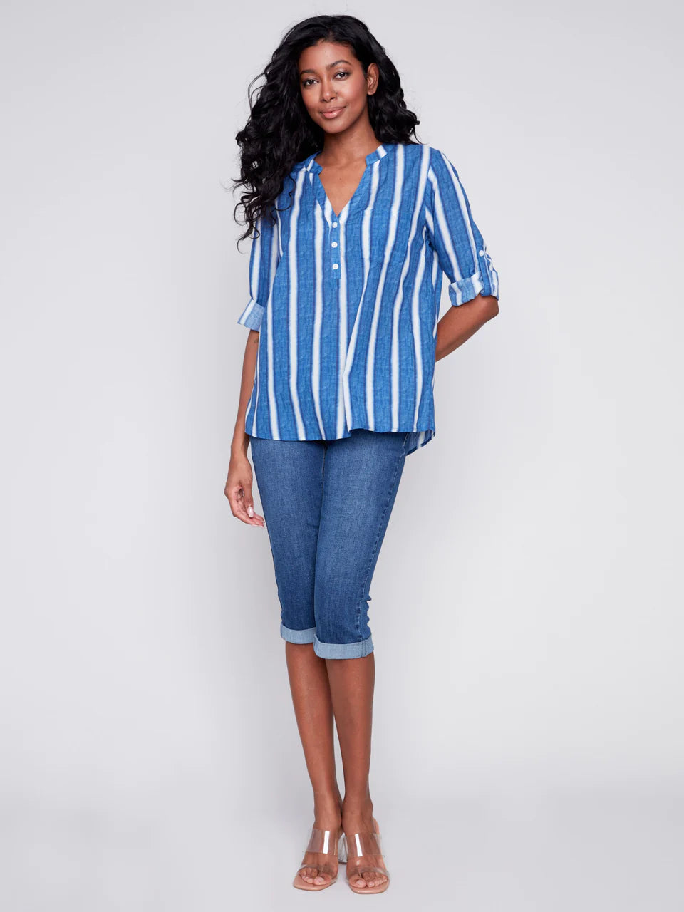 Stacey Half-button Blouse