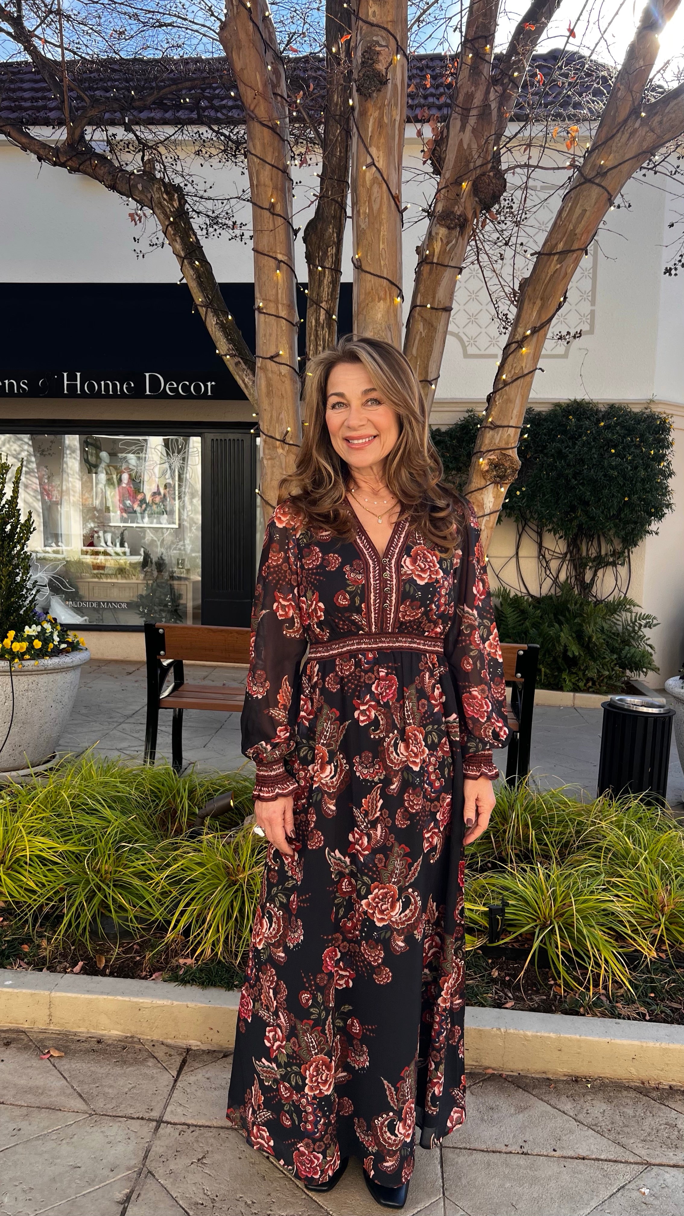 Chandra L/S Maxi Dress