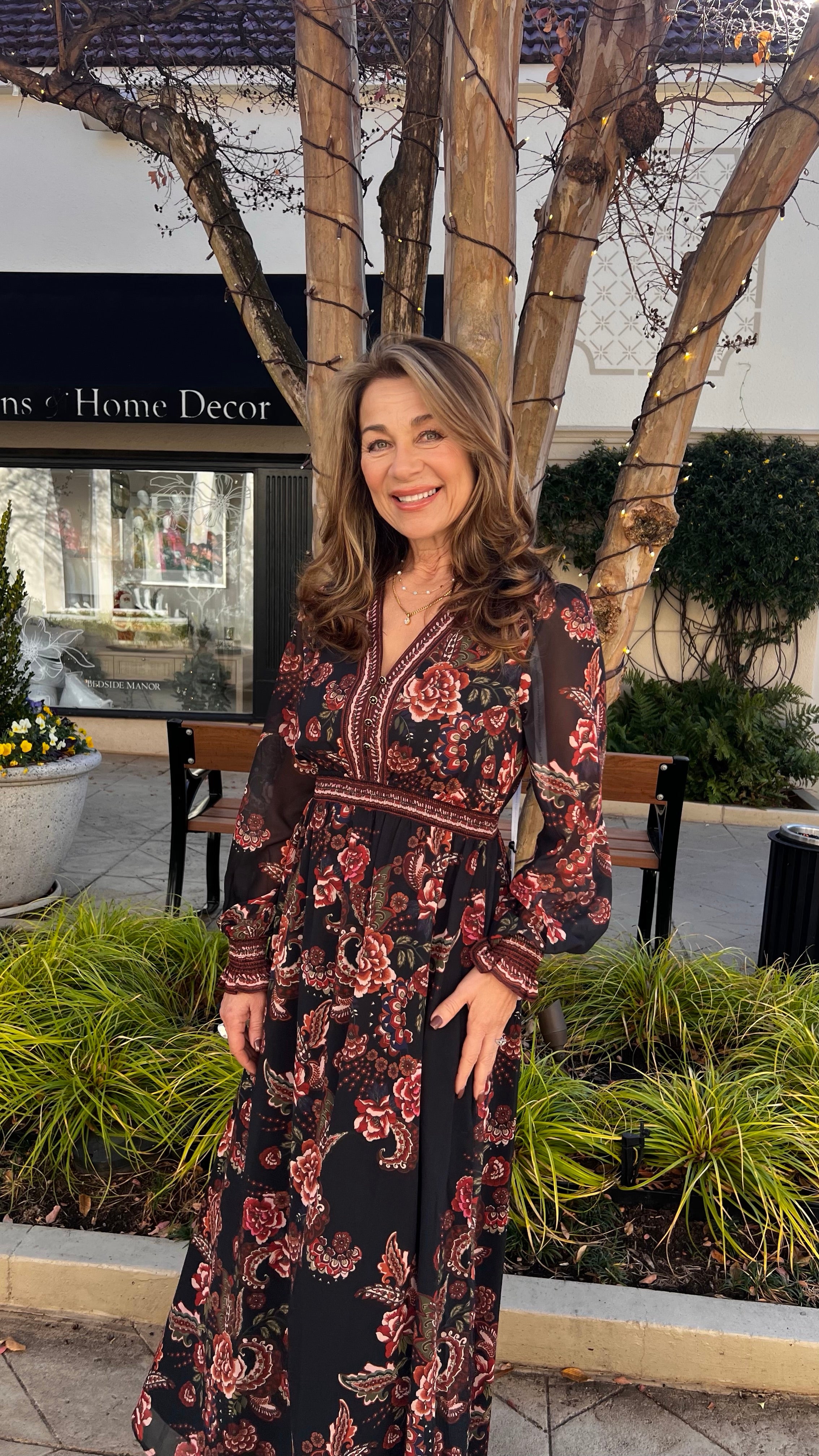 Chandra L/S Maxi Dress