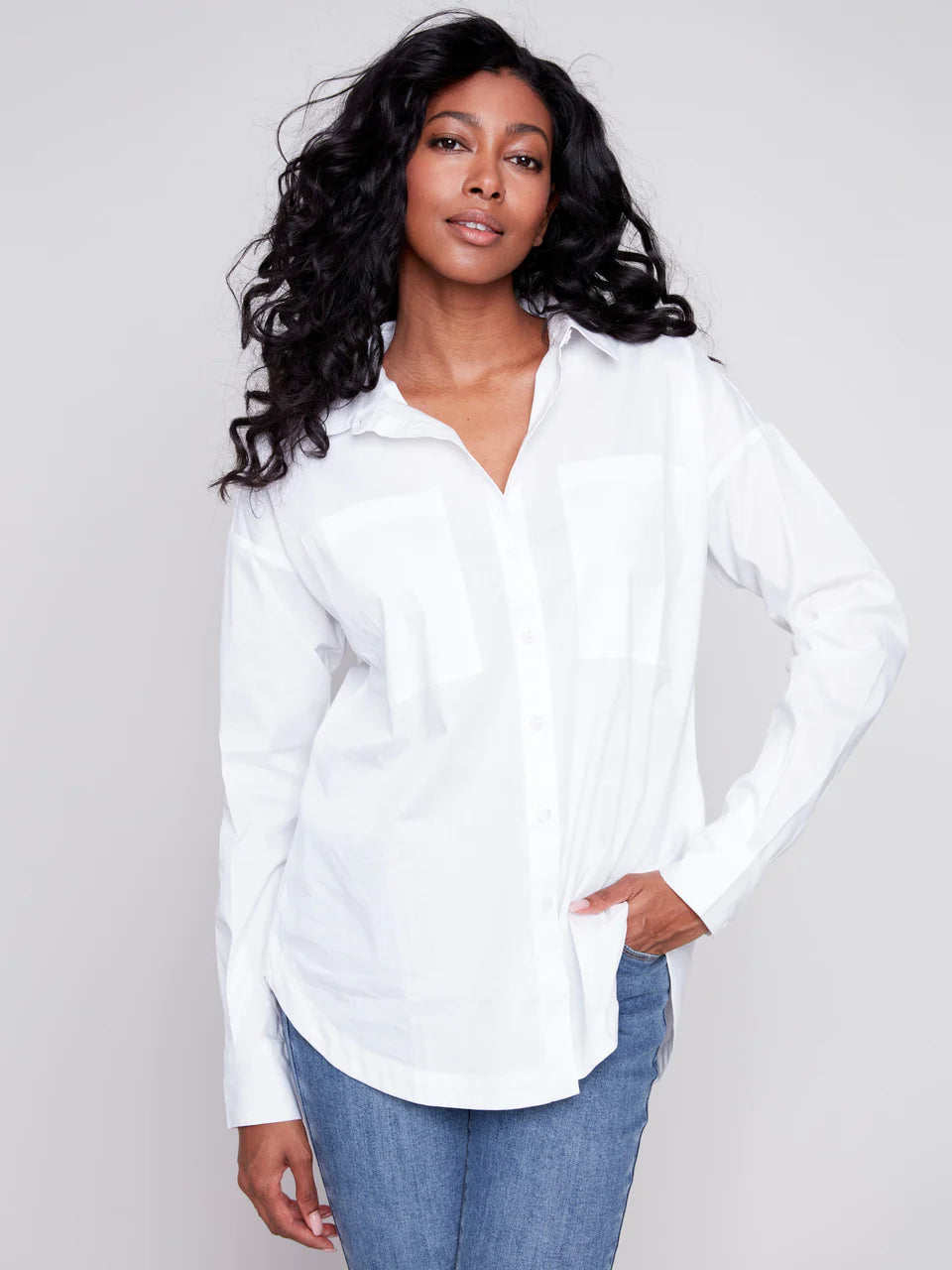 Loose Poplin Shirt