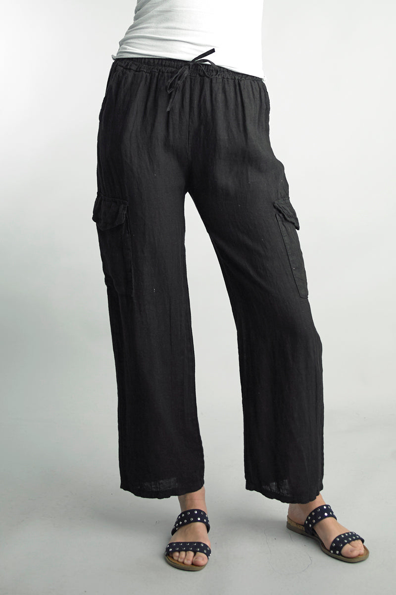 Tate Cargo Linen Pant