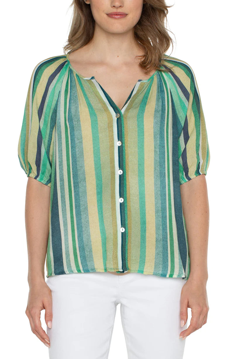 Shirred Woven Top