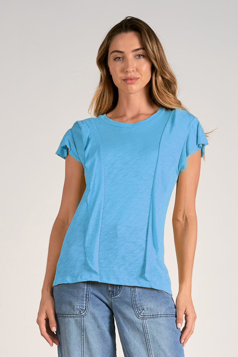 Ruffle Short Sleeve Top