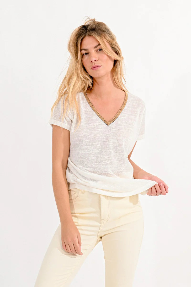 Lenora Knitted Tee