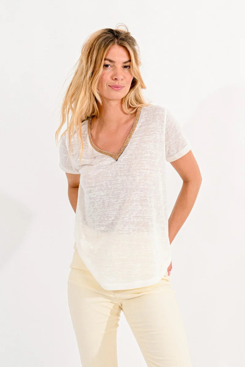 Lenora Knitted Tee