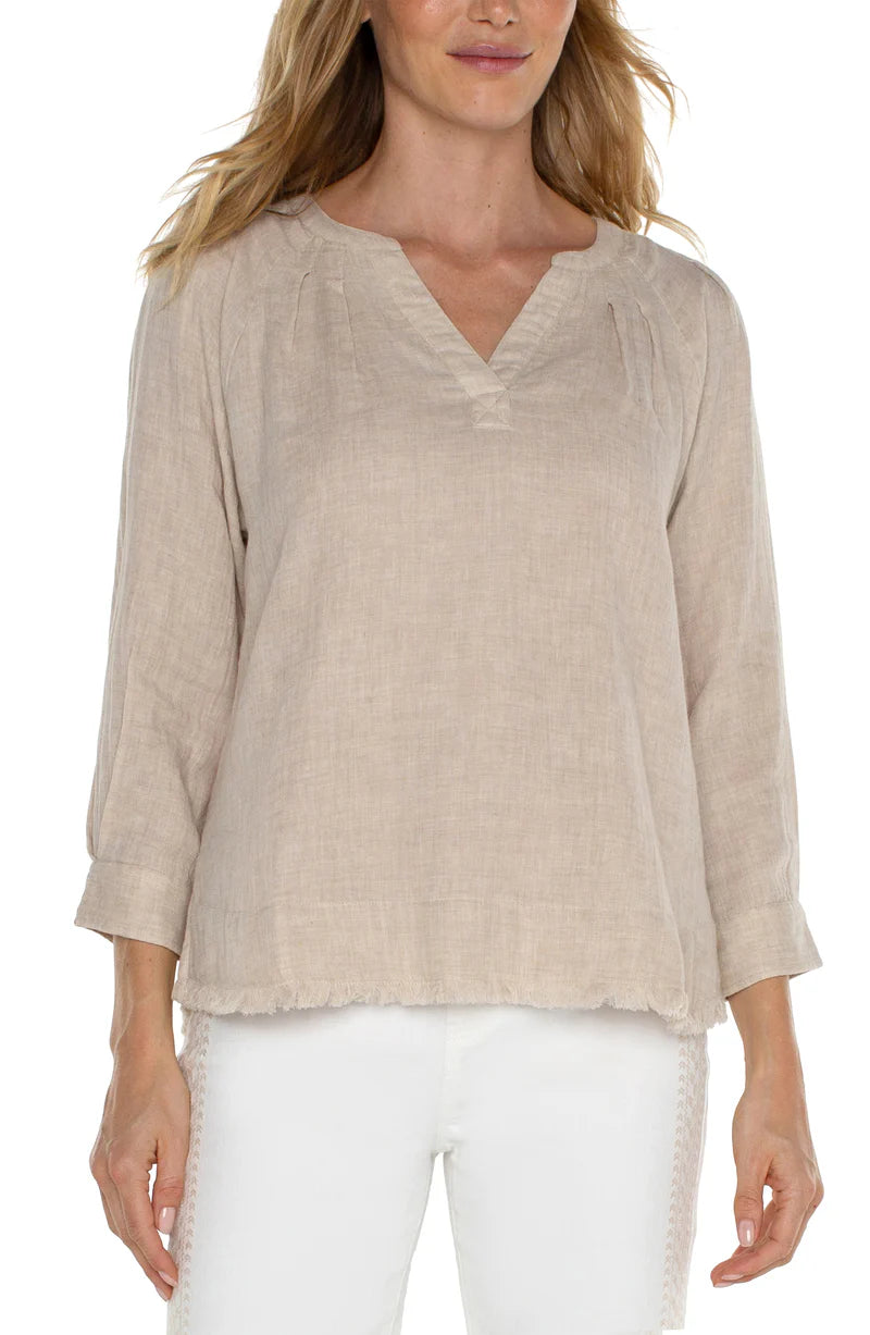 Raglan Top Pleats