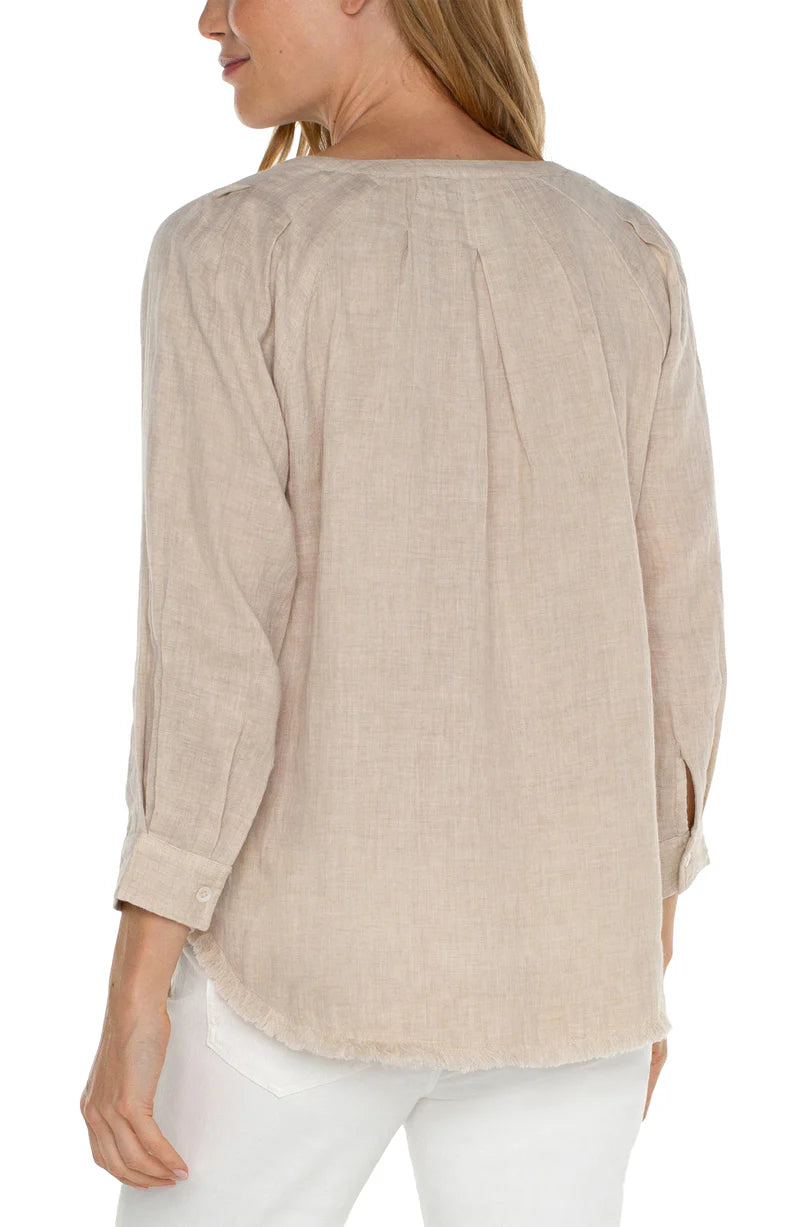 Raglan Top Pleats