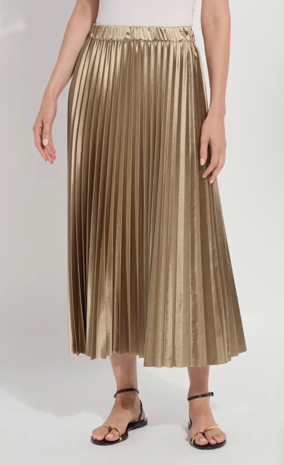 Nina Pleated Midi Skirt