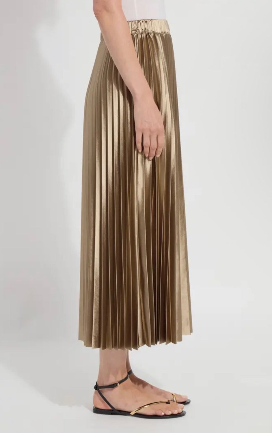 Nina Pleated Midi Skirt