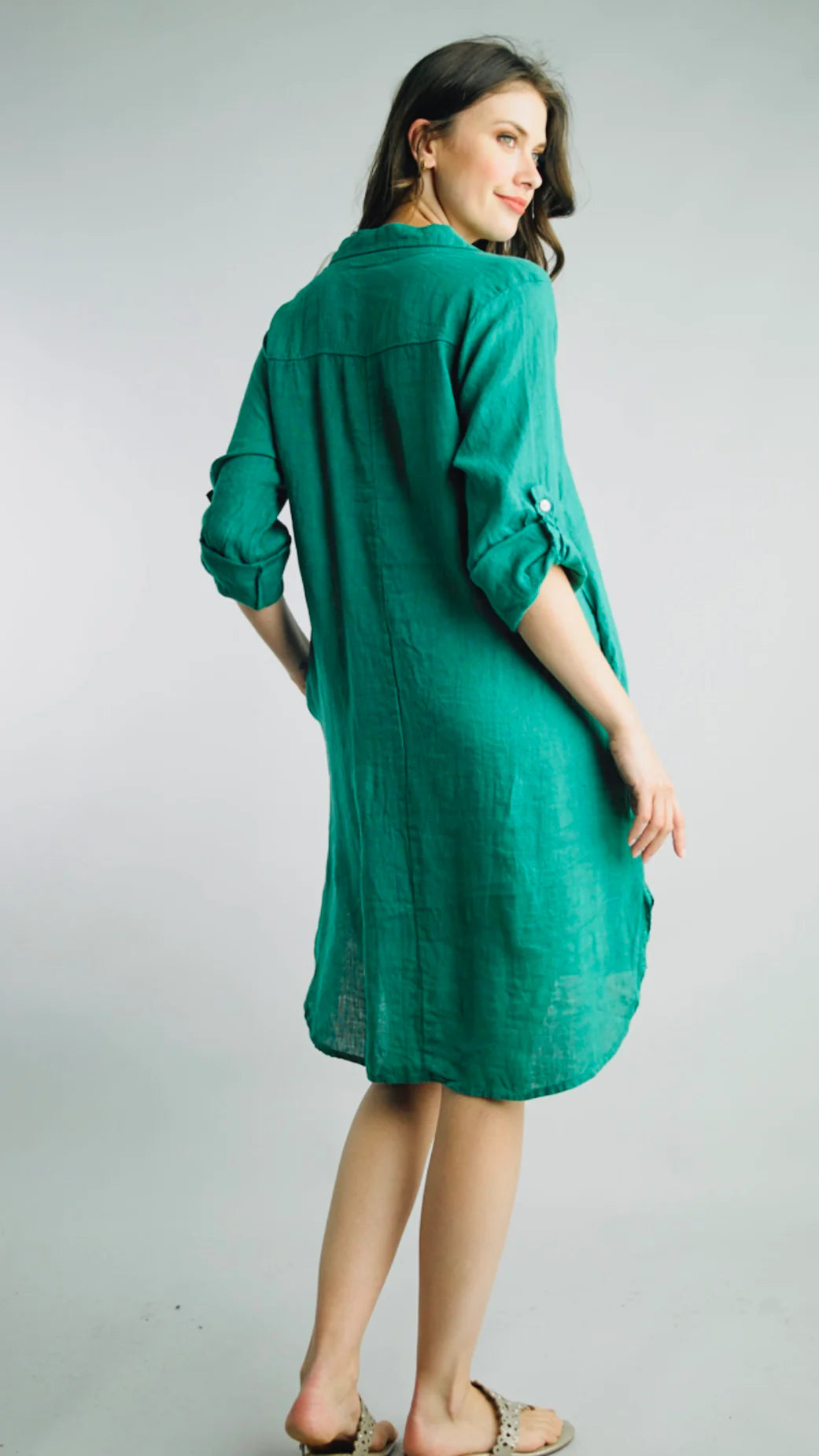 Karsen Front Linen Dress