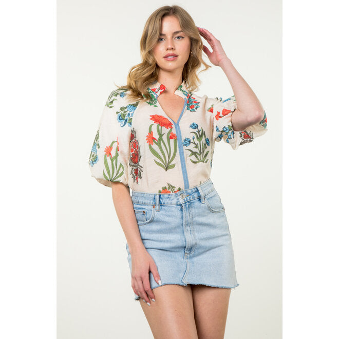 Gia Floral Top