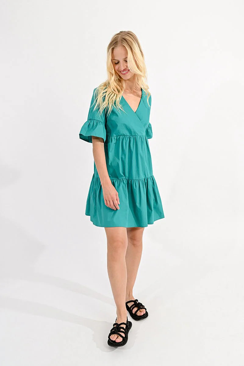 Emmy Emerald Woven Dress