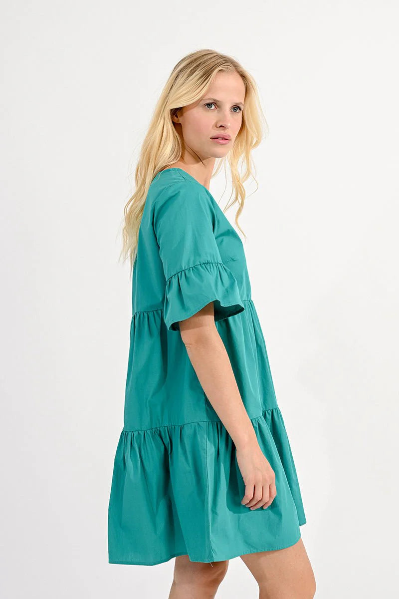 Emmy Emerald Woven Dress