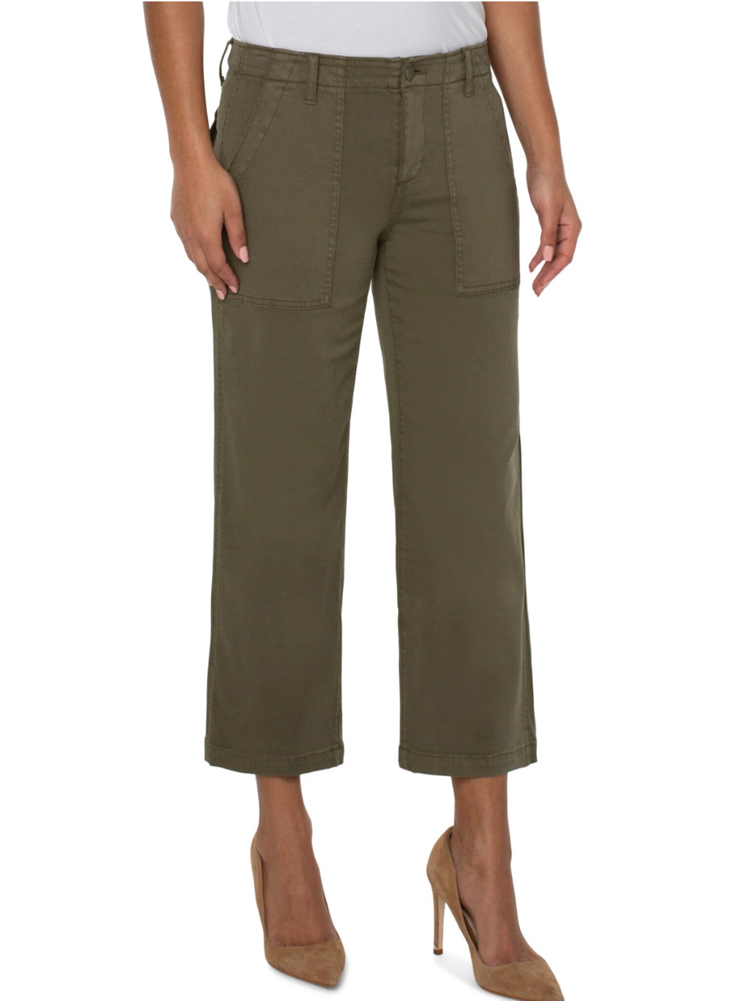 Gabby Cargo Wide Crop Pant