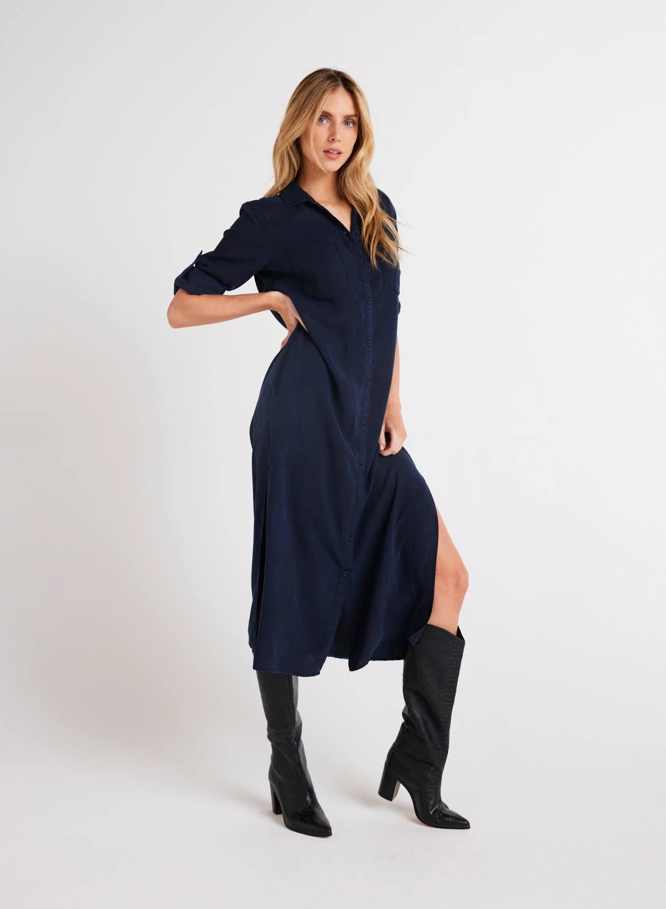 Yoke Western Duster Dress