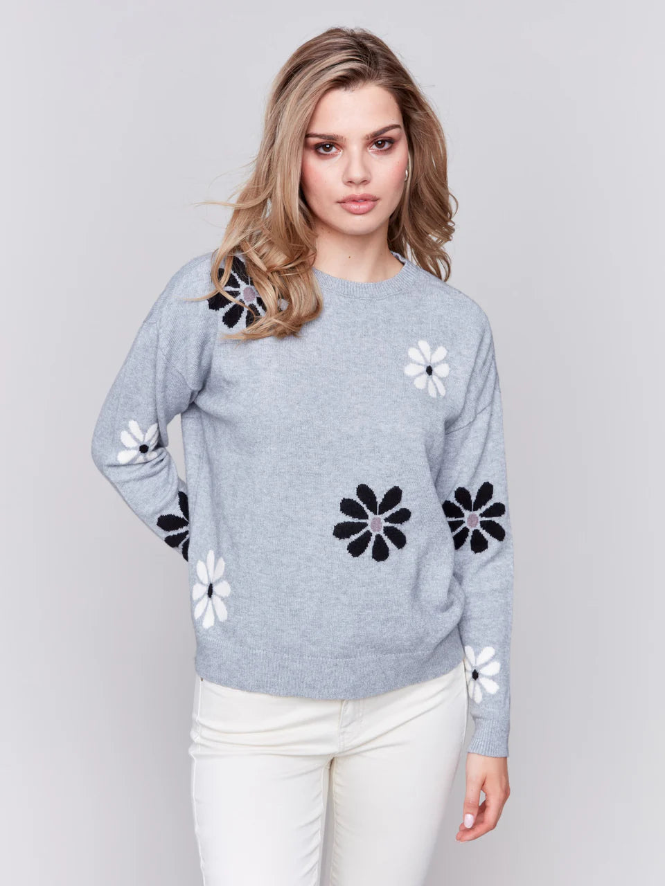 Lulu Printed Crew Neck Pullover