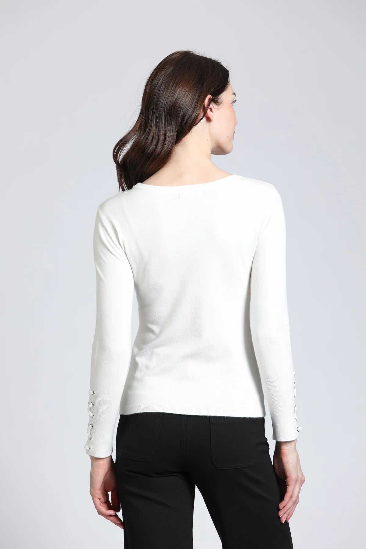 Grommet Sleeve Sweater