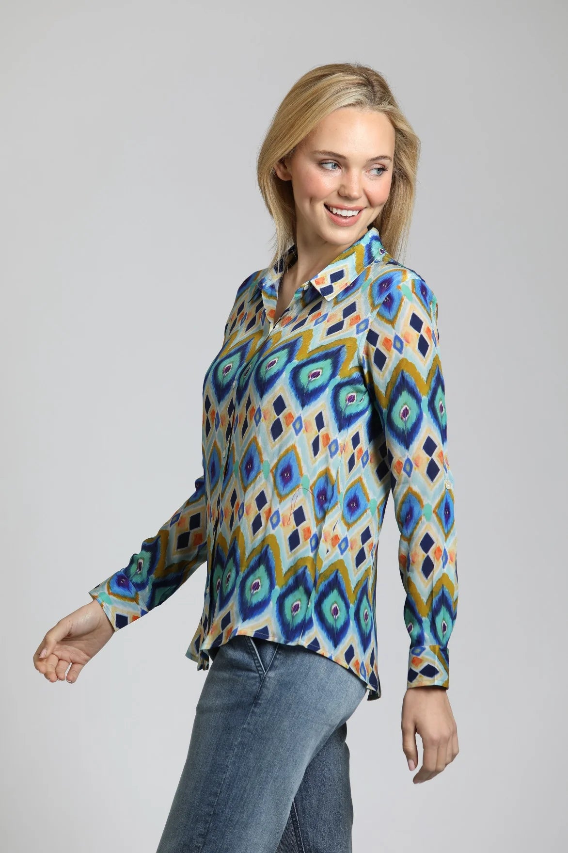 Peacock Design Blouse