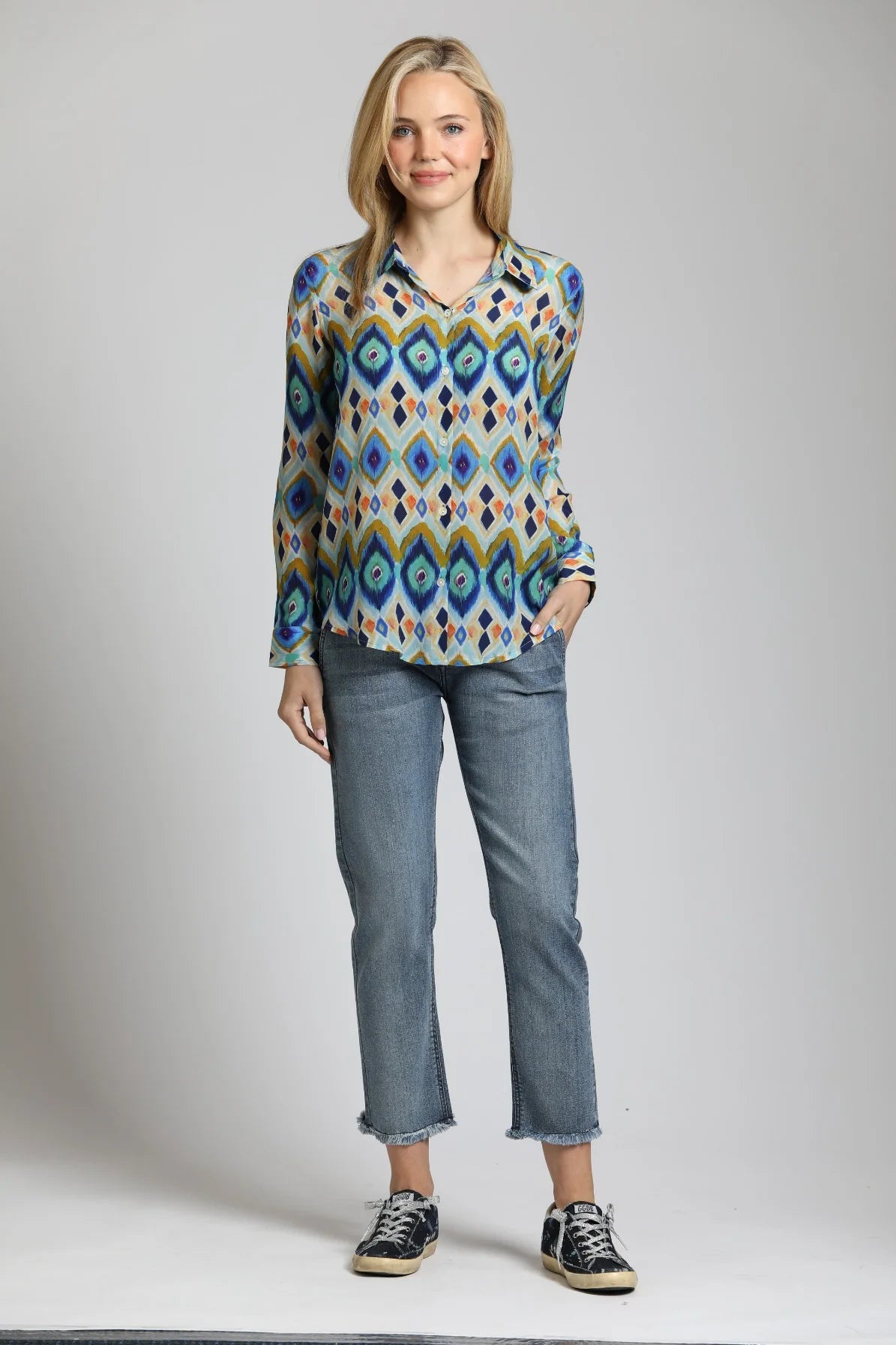 Peacock Design Blouse