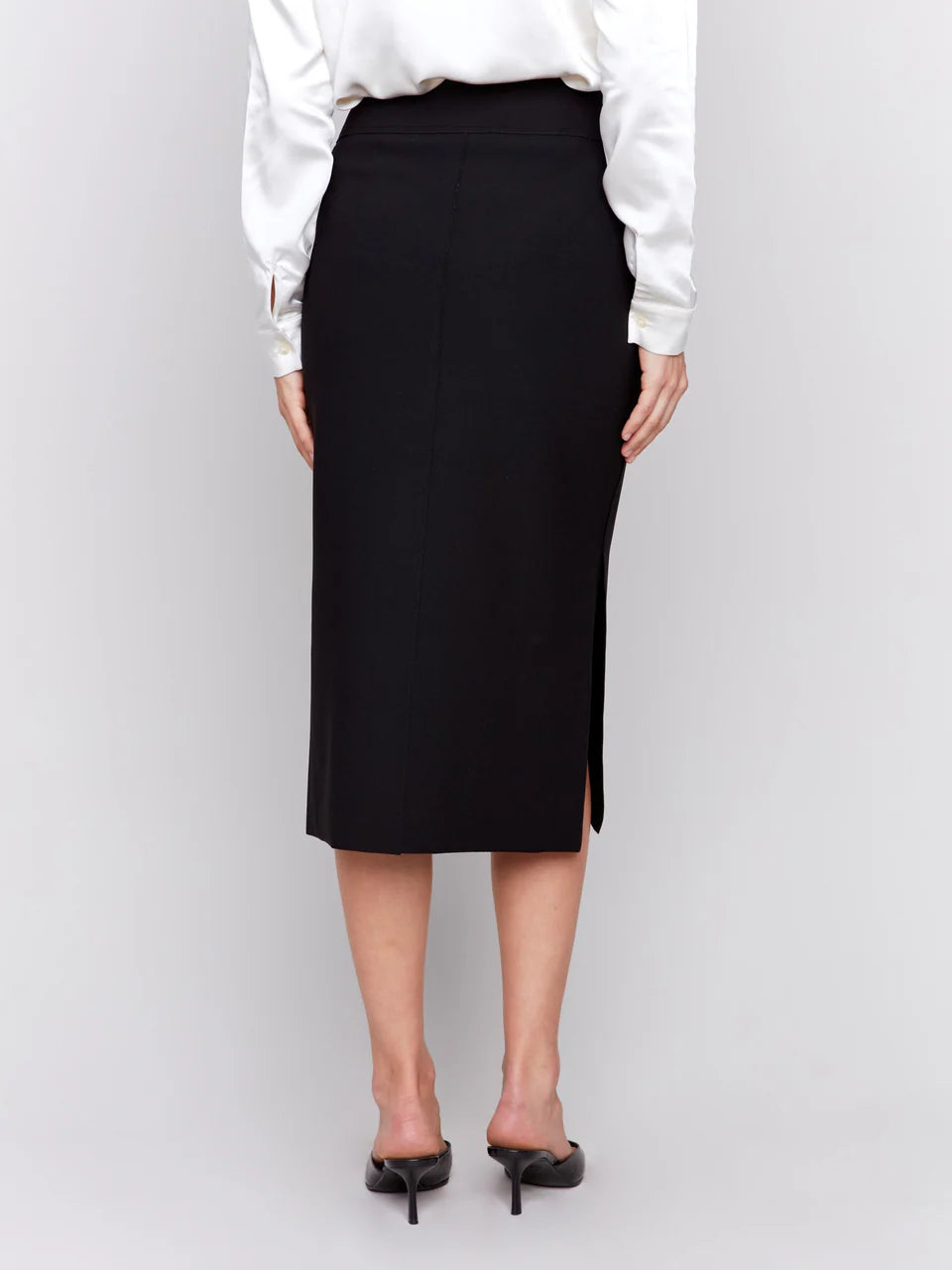 Francia Crepe Front Patch Skirt