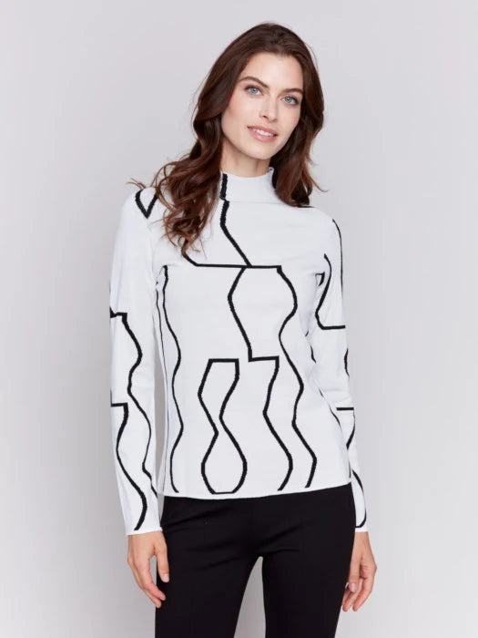 Yara Knit Mock Neck Sweater