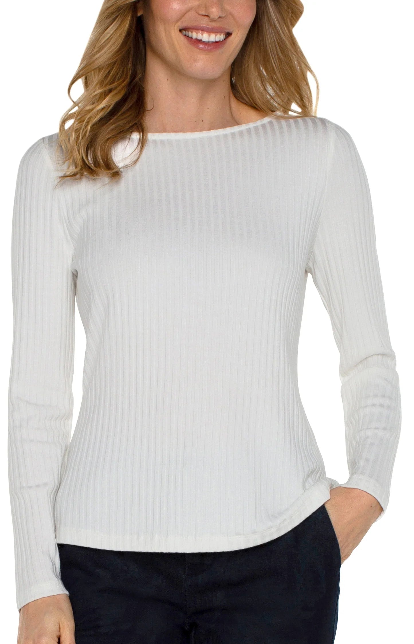 Alexandra L/S Boat Knit Top