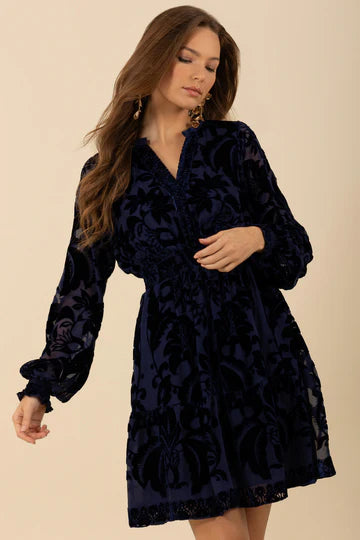 Kellie L/S Solid Dress