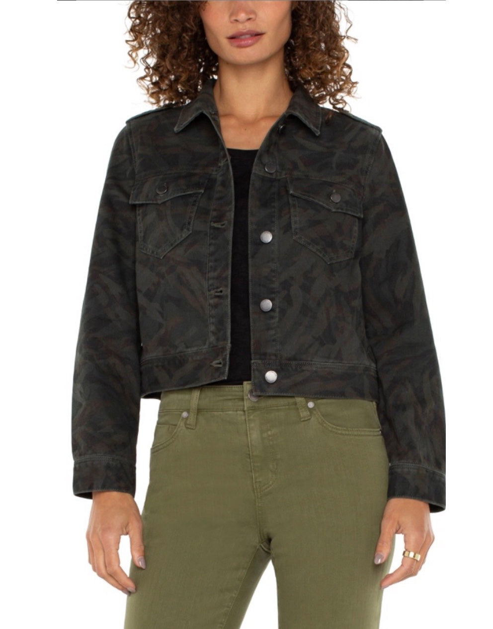 Liv Military Crop Jacket