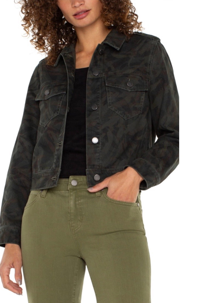 Liv Military Crop Jacket