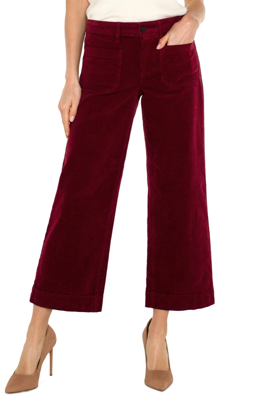 Ramona Corduroy Crop Wide Leg