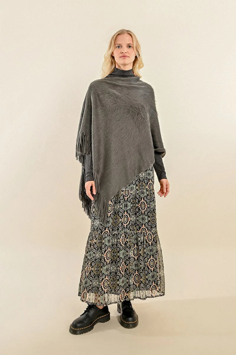 Suzie Ladies Knitted Poncho