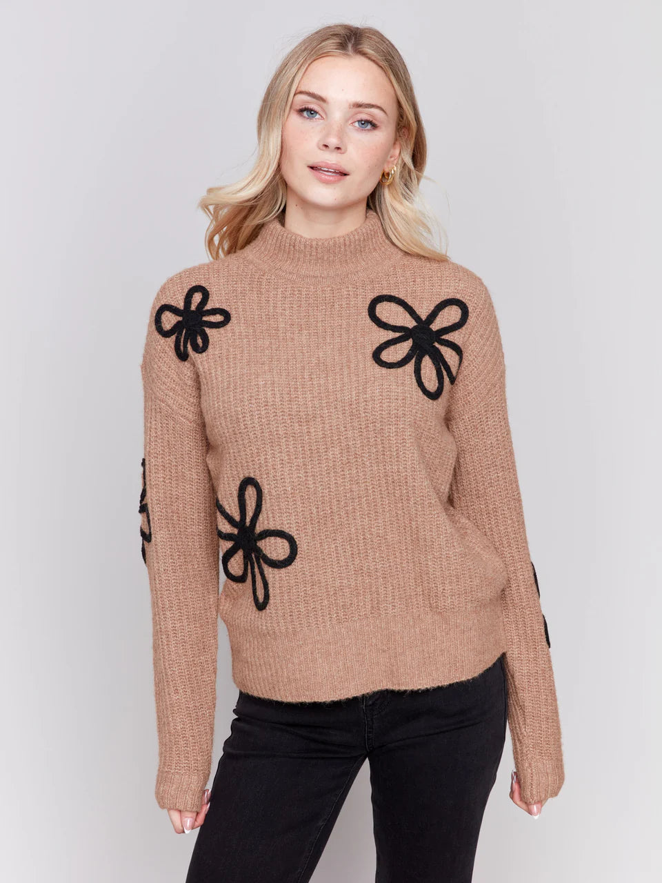 Soutache Flower Sweater