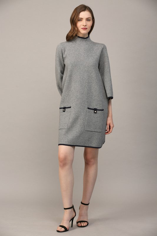 Breanna Contrast Sweater Dress