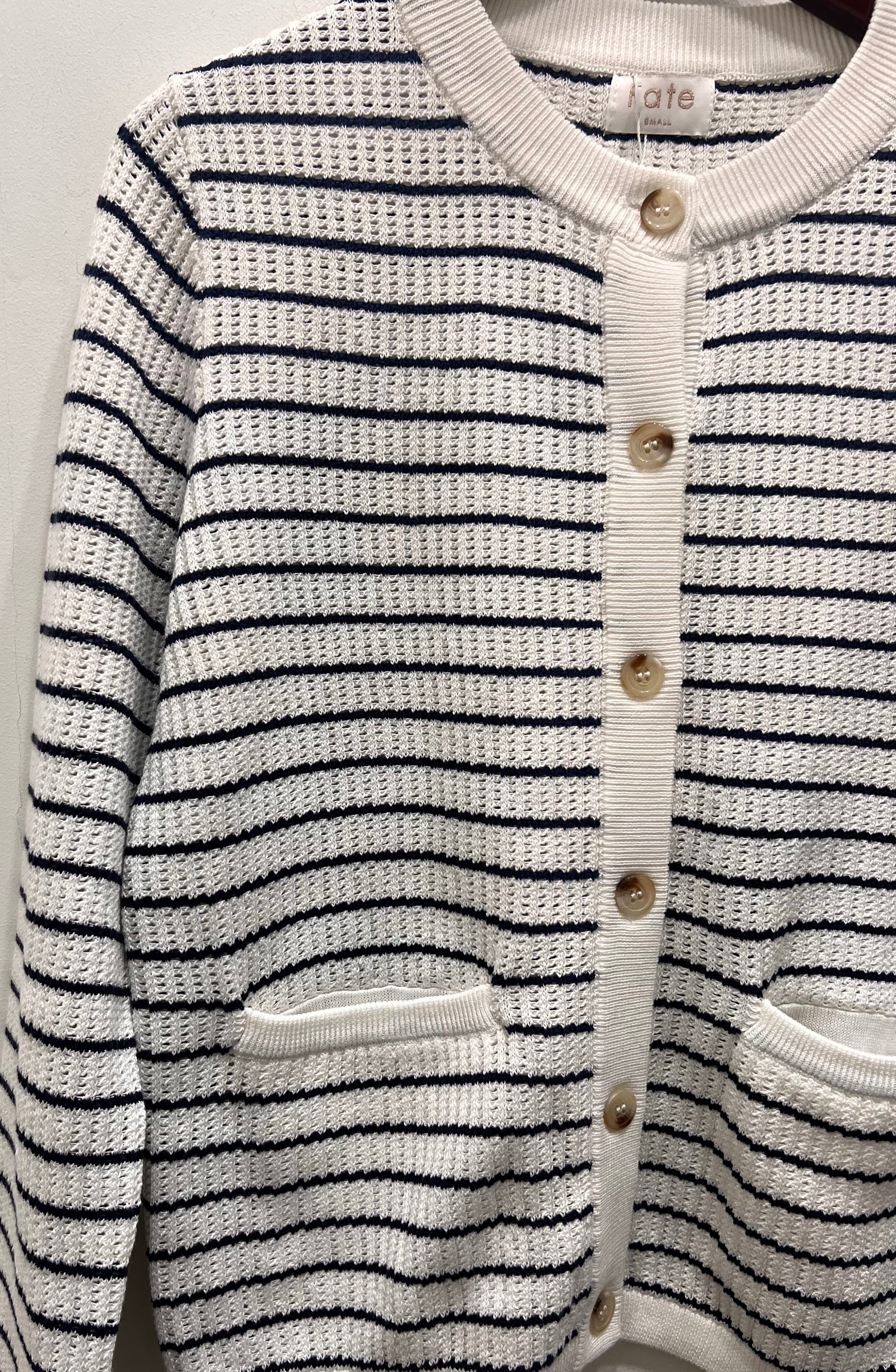 Striped Pattern Cardigan