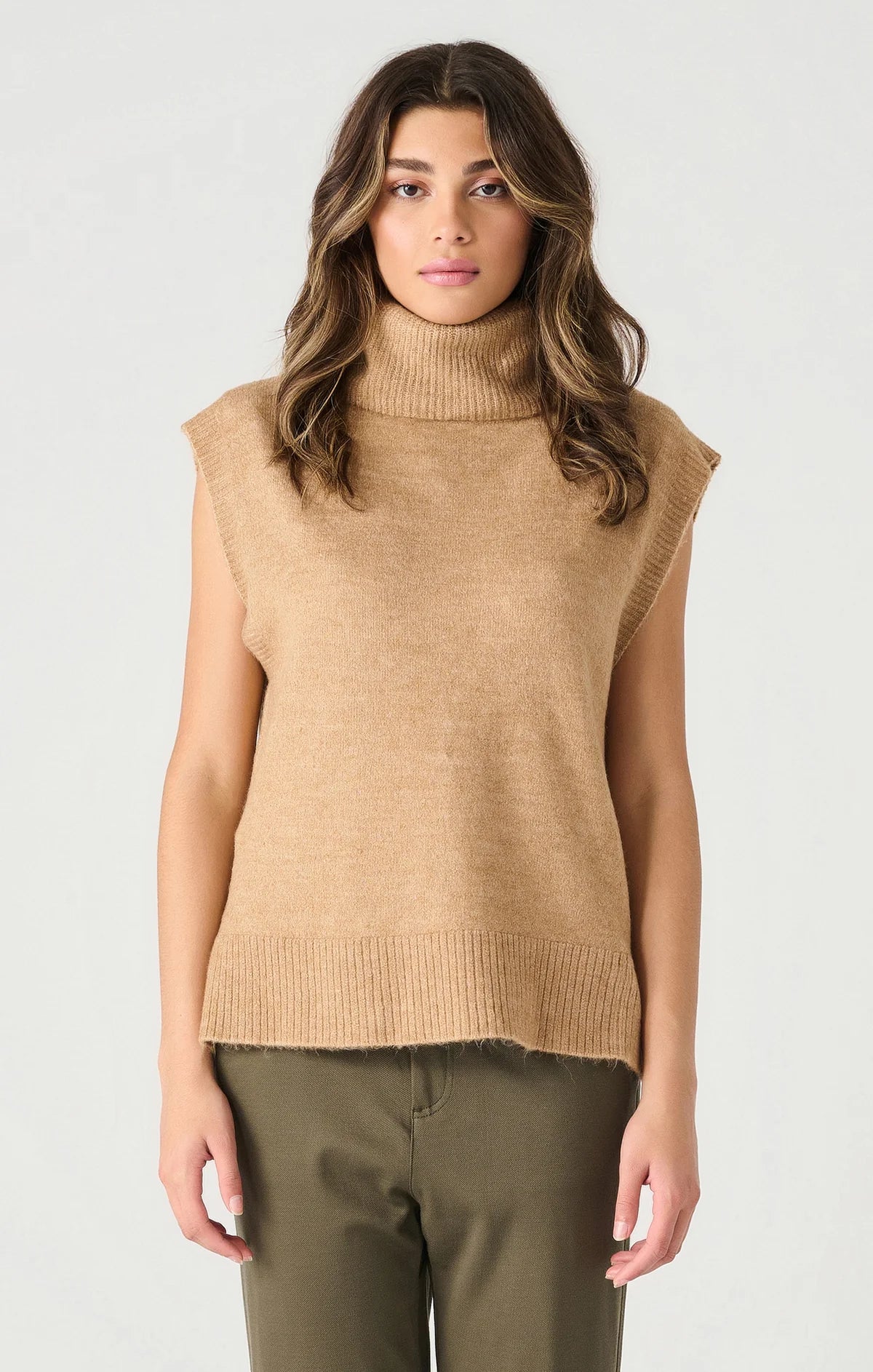 Addison Sleeveless Turtleneck Vest