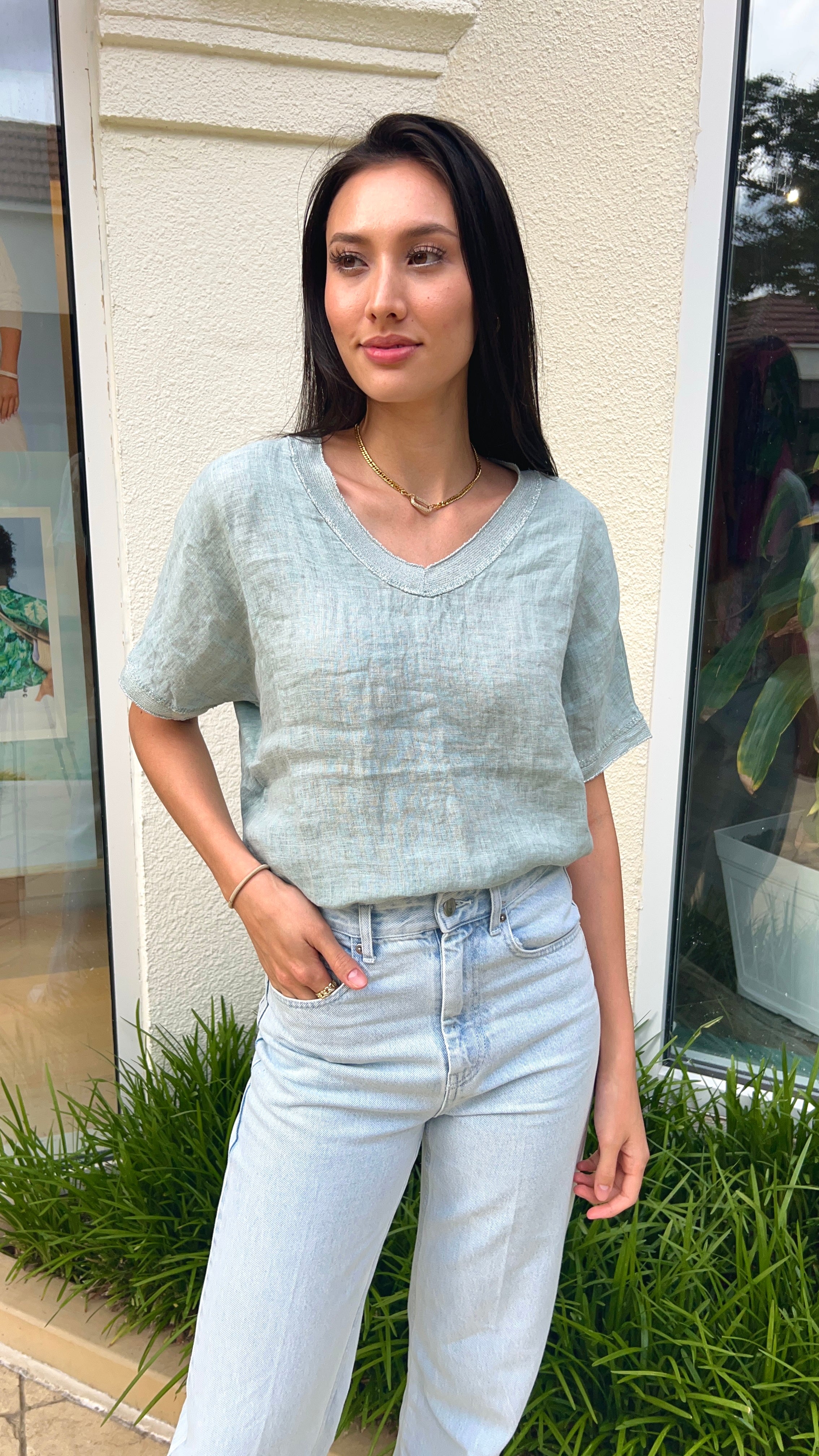 Sadie Linen Tee