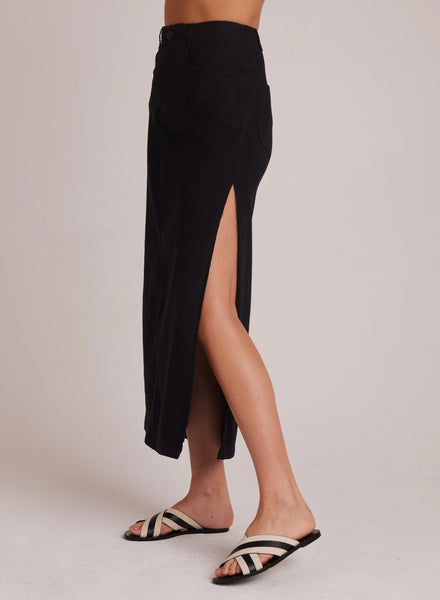 Indigo Side Slit Skirt