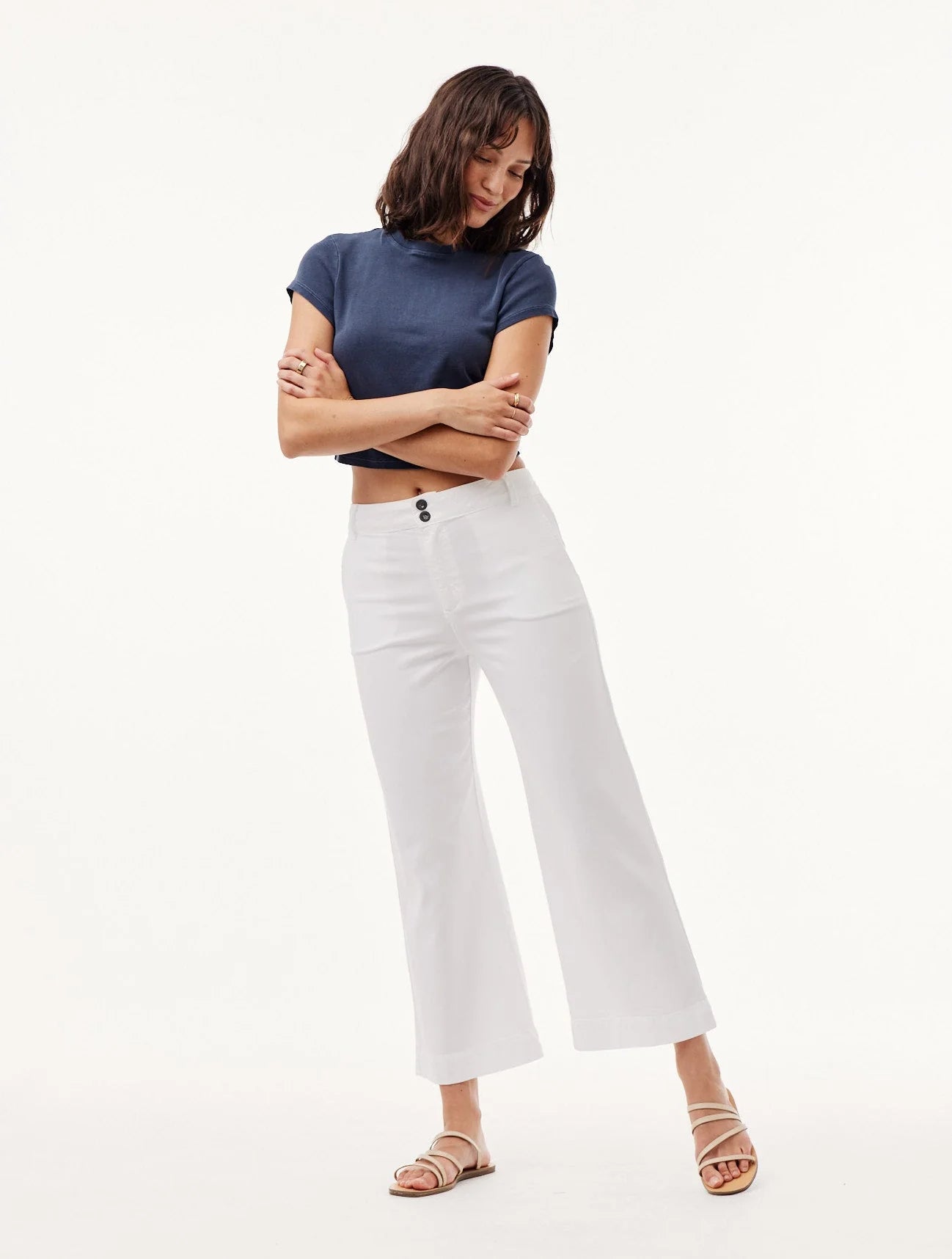 Saige Wide Leg Crop Pant