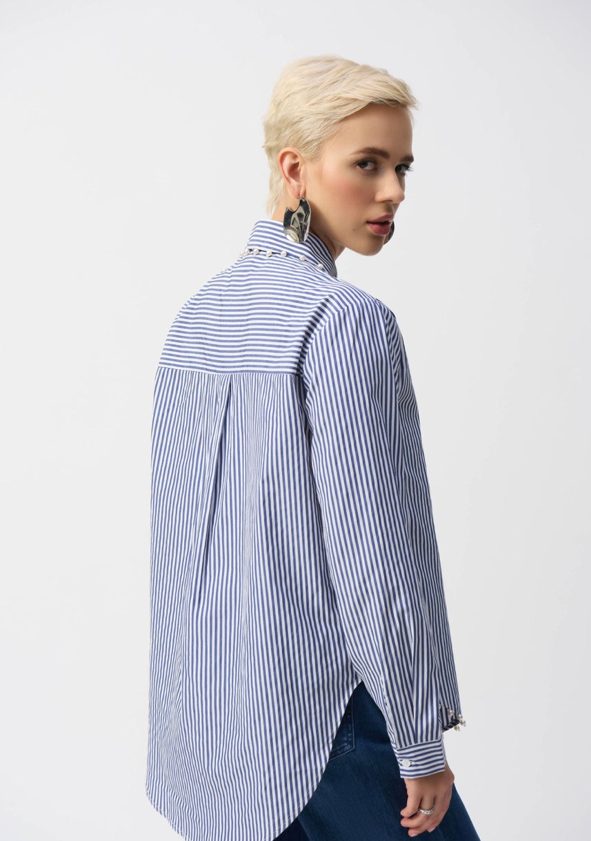 Striped Stretch Cotton Shirt