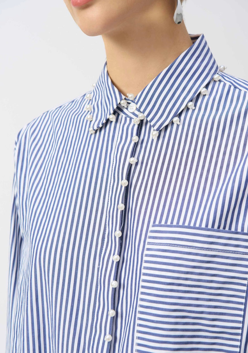 Striped Stretch Cotton Shirt