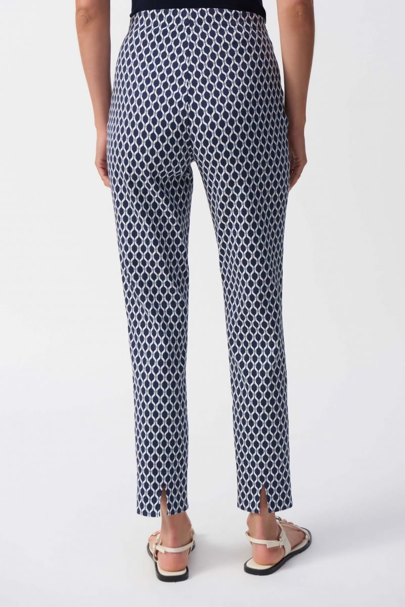 Jacquard Geometric Slim Fit Pant