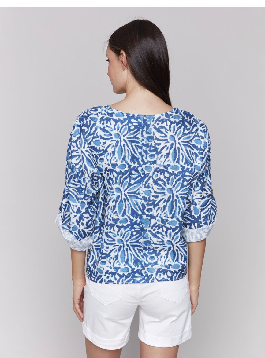 Aquarelle Print Top