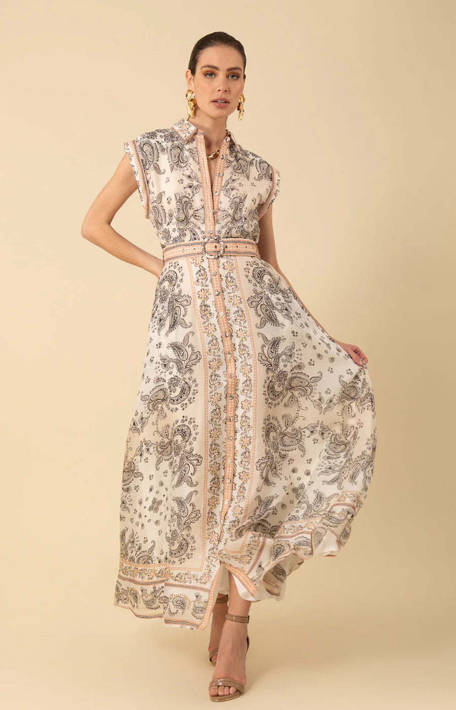 Belize Belted Maxi Dress