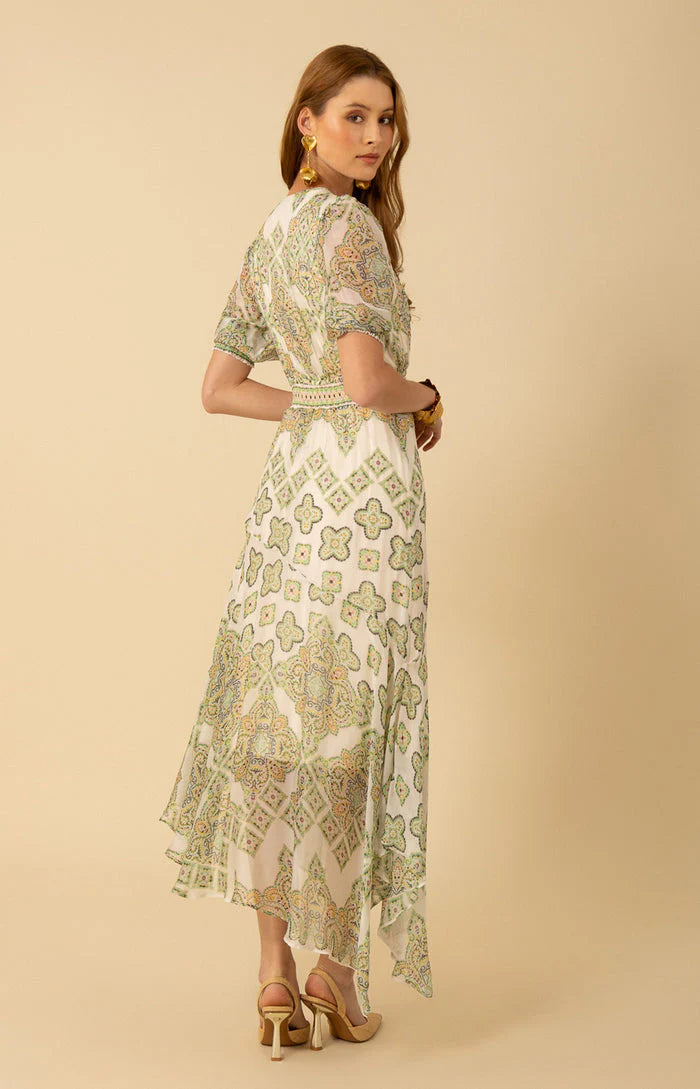 Asymmetrical Lime Dress