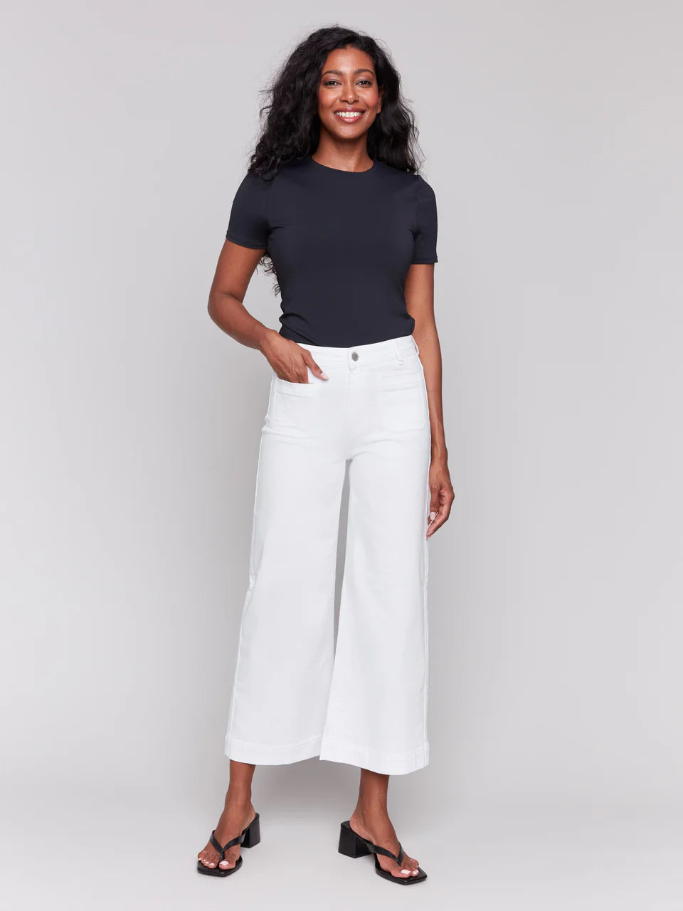 Frilly Crop Flare Pant