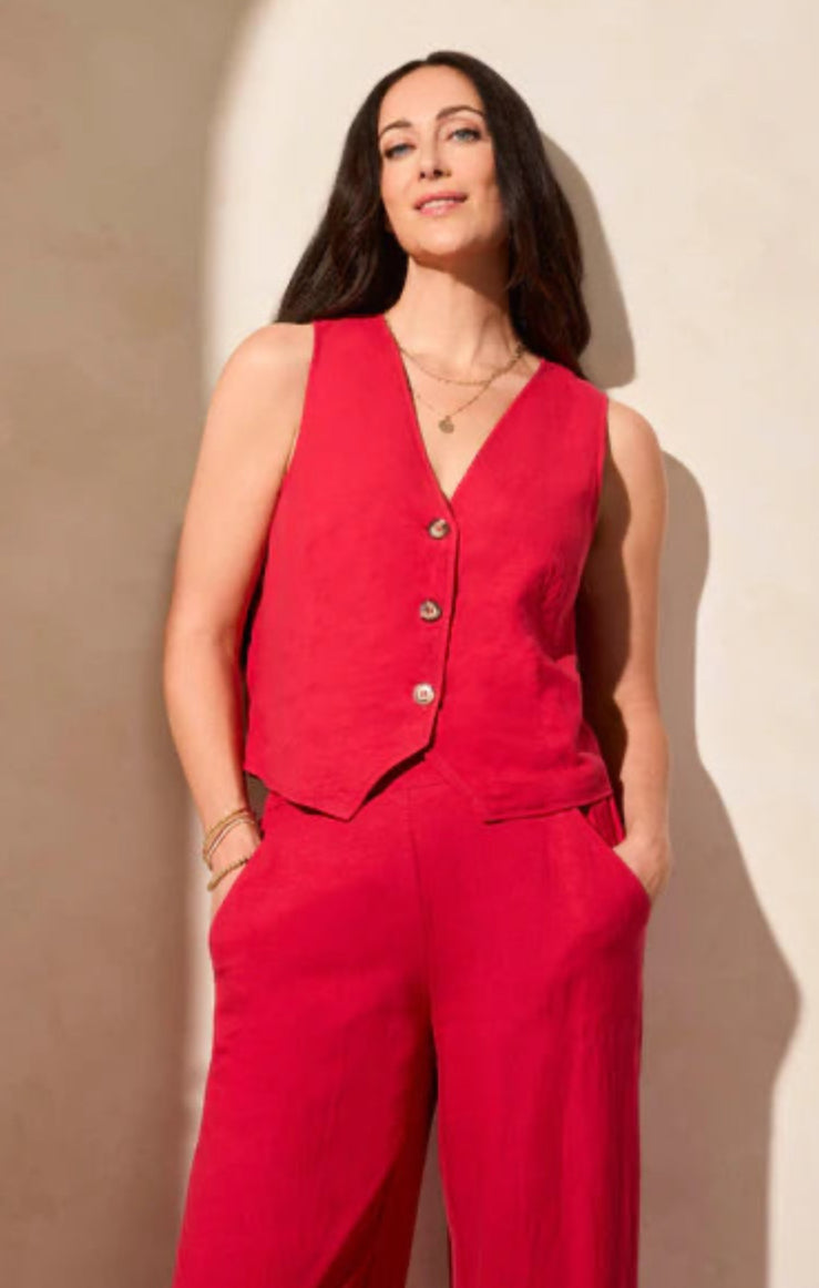 Cherri Button Front Vest