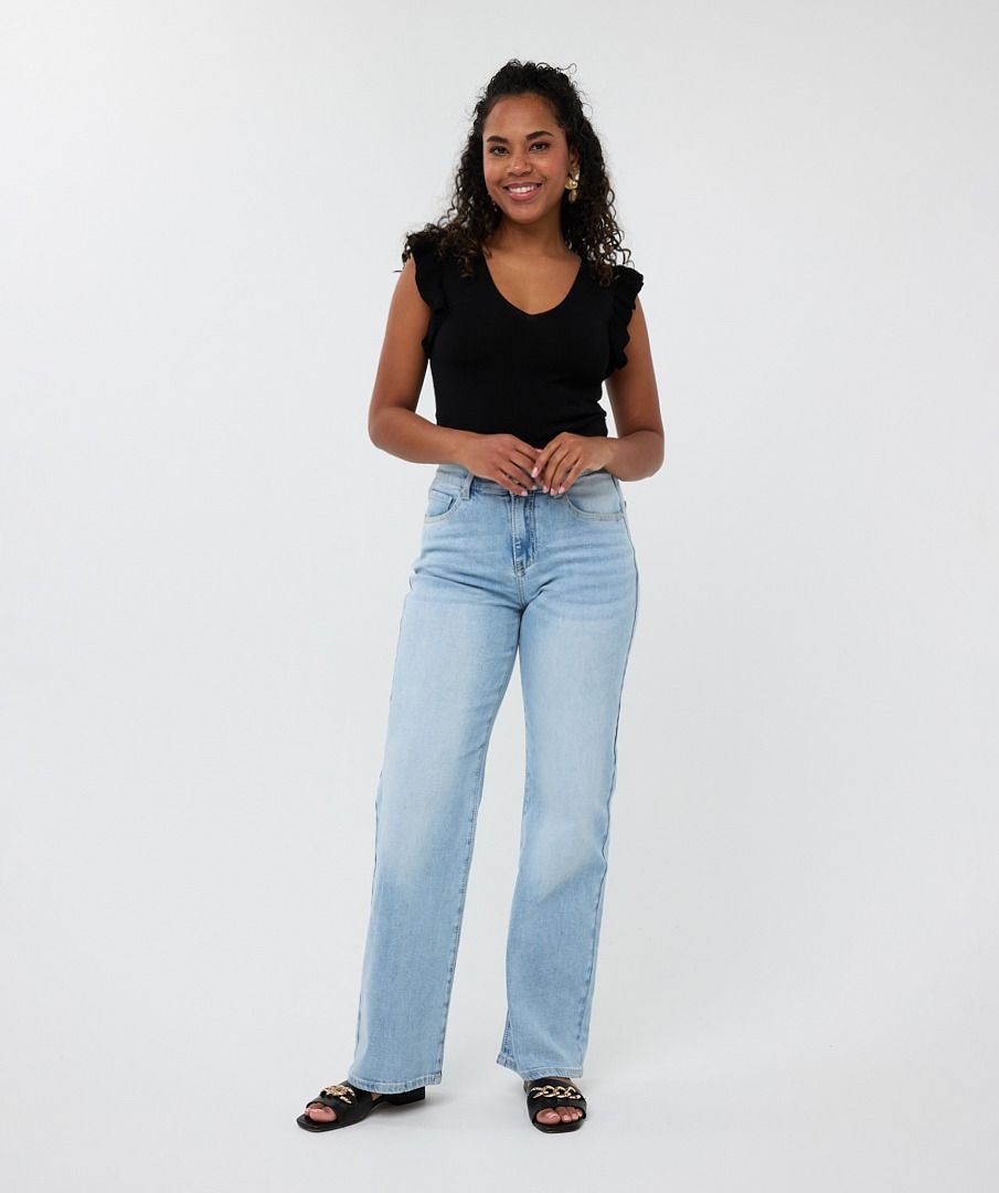 Leye Ruffle Slv Top