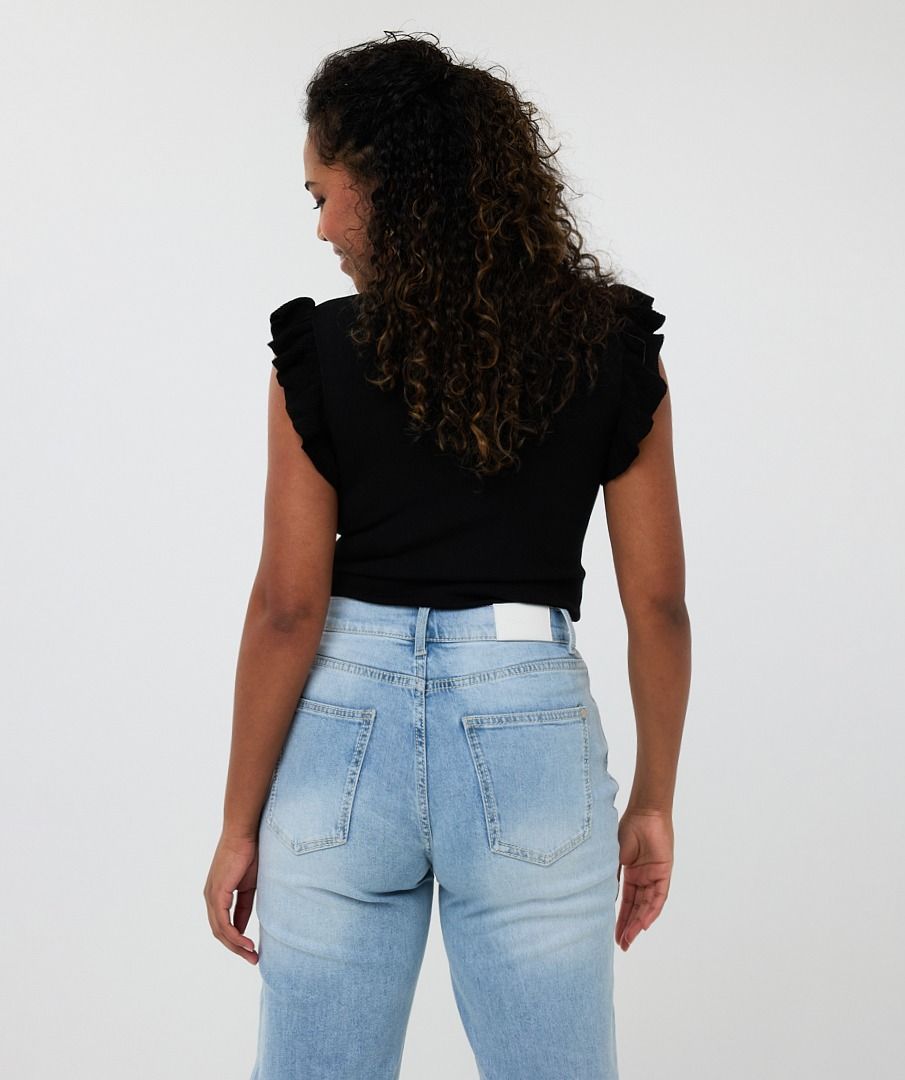Leye Ruffle Slv Top